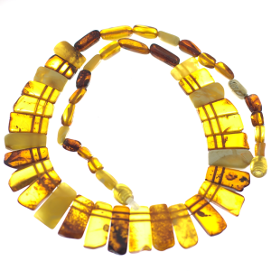 Collar báltico colorido en ámbar, Cleopatra